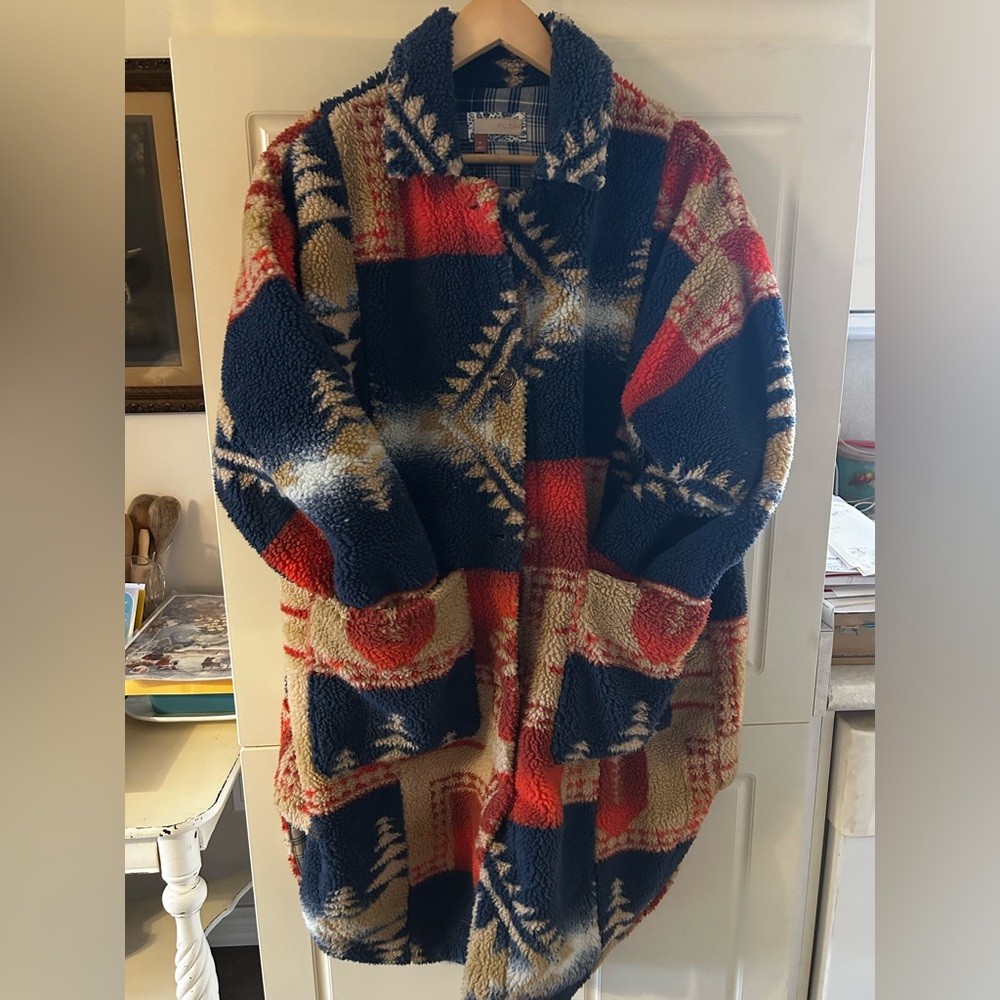 Pilcro fleece coat